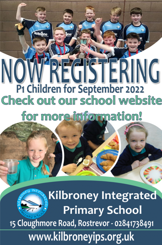 Now Registering Primary 1 Pupils for September 2022